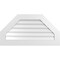 Ekena Millwork Octagonal Top Surface Mount PVC Gable Vent w/ 3-1/2"W x 1"P Standard Frame, 38"W x 20"H GVPOT38X2001SN - alternate 1
